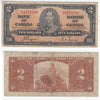 BC-22c 1937 Canada $2 Coyne-Towers, K/R, VG-F (VG10)