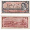 BC-30a 1954 Canada $2 Coyne-Towers, Devil's Face, A/B, Fine (F12)