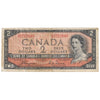 BC-30a 1954 Canada $2 Coyne-Towers, Devil's Face, D/B, F-VF