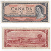 BC-30b 1954 Canada $2 Beattie-Coyne, Devil's Face, G/B, F-VF