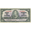 BC-24b 1937 Canada $10 Gordon-Towers, T/D, F