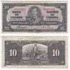 BC-24c 1937 Canada $10 Coyne-Towers, B/T, VF
