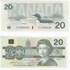 BC-58a 1991 Canada $20 Thiessen-Crow, EIC, AU-UNC (AU55)