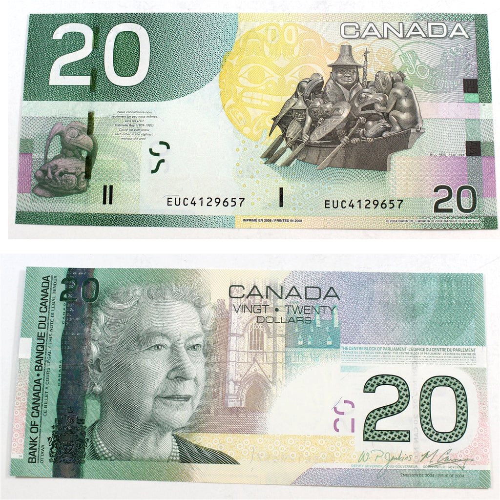 BC-64b 2008 Canada $20 Jenkins-Carney, EUC, Choice Uncirculated (CUNC63)