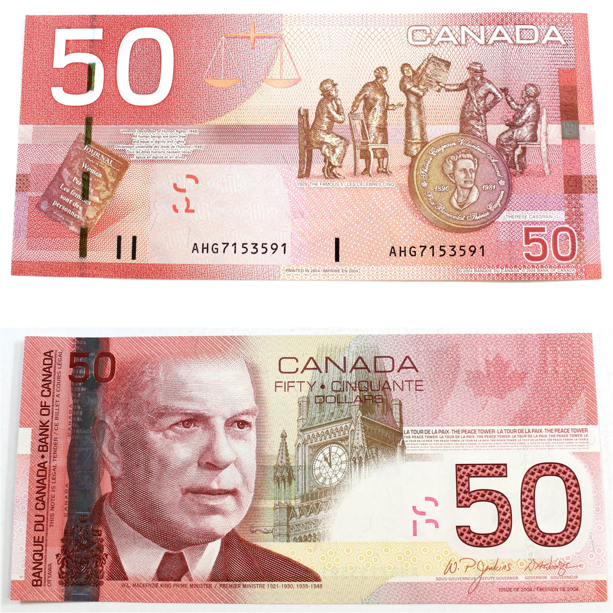 BC-65a 2004 Canada $50 Jenkins-Dodge, AHG, Choice Uncirculated (CUNC63)