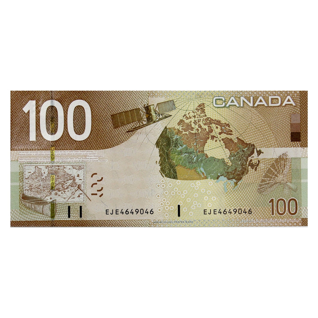BC-66a-i 2003 Canada $100 Jenkins-Dodge, EJE, Choice Uncirculated (CUNC63)