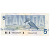 BC-56a 1986 Canada $5 Crow-Bouey, ENU, Extra Fine (EF40)