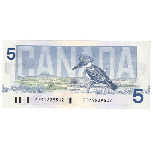 BC-56b 1986 Canada $5 Thiessen-Crow, FPA, CUNC