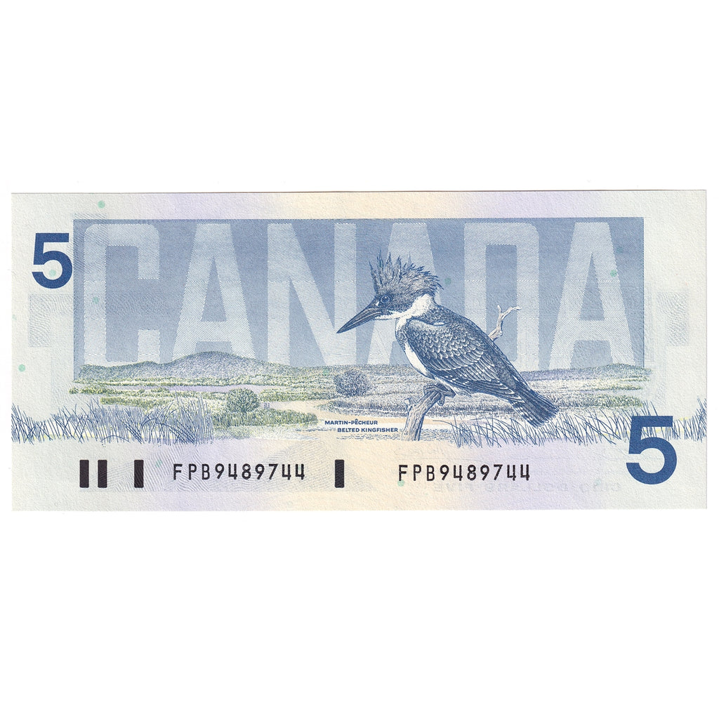BC-56b 1986 Canada $5 Thiessen-Crow, FPB, CUNC