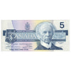 BC-56b 1986 Canada $5 Thiessen-Crow, FPN, CUNC