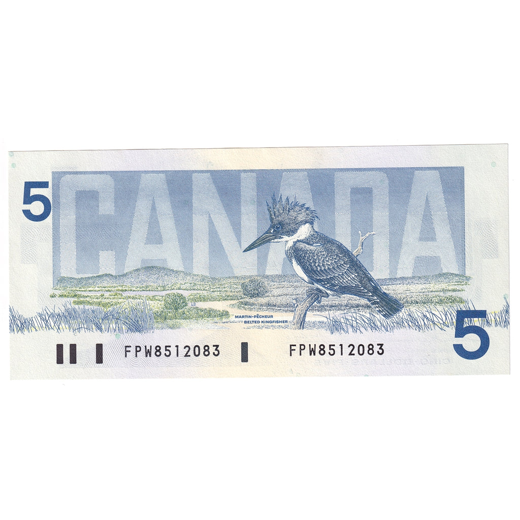 BC-56b 1986 Canada $5 Thiessen-Crow, FPW, Uncirculated (MS60)