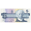 BC-56b 1986 Canada $5 Thiessen-Crow, GNC, Almost Uncirculated (AU50)