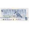 BC-56b 1986 Canada $5 Thiessen-Crow, GNM, AU-UNC