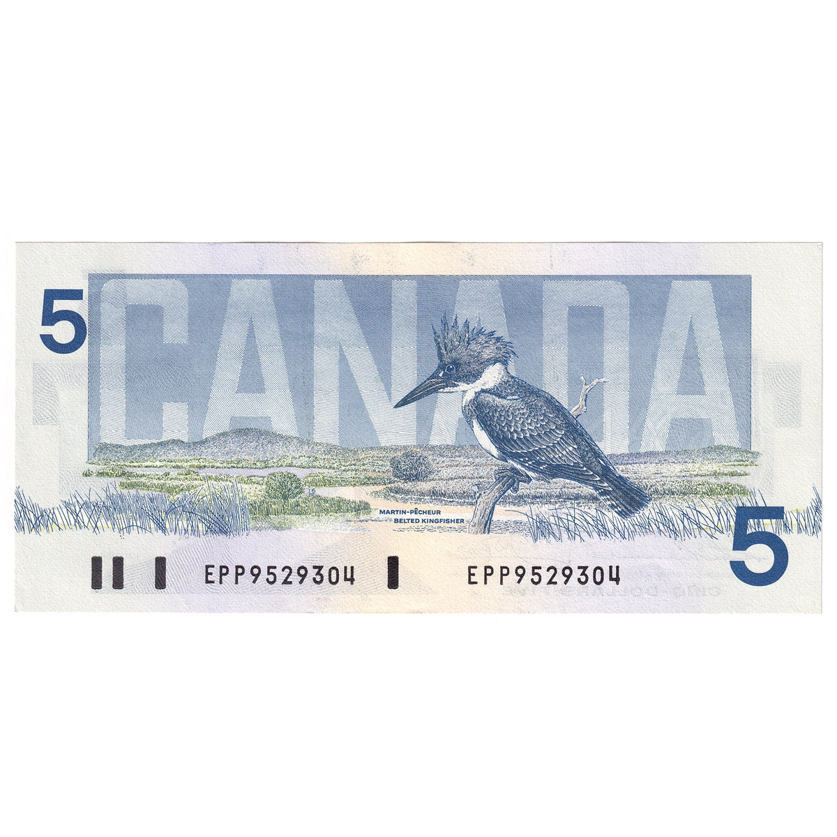 BC-56b 1986 Canada $5 Thiessen-Crow, EPP, AU-UNC (AU55)