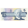 BC-56b 1986 Canada $5 Thiessen-Crow, FNM, UNC