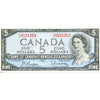 BC-39b 1954 Canada $5 Beattie-Rasminsky, T/S, Very Fine (VF20)