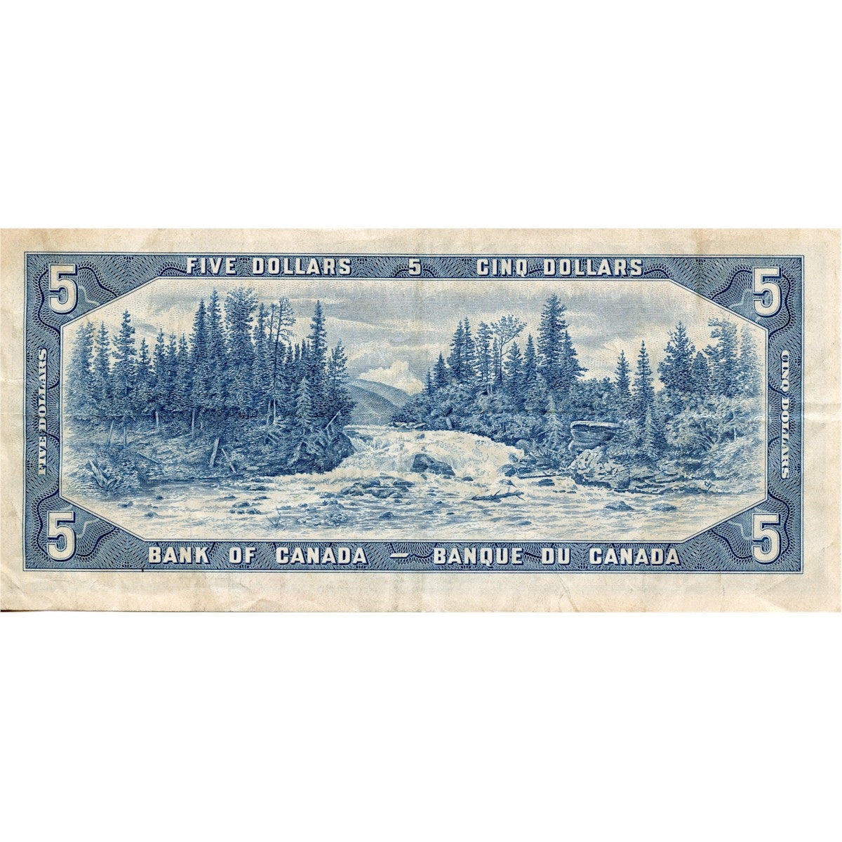 BC-39b 1954 Canada $5 Beattie-Rasminsky, S/S, Very Fine (VF20)
