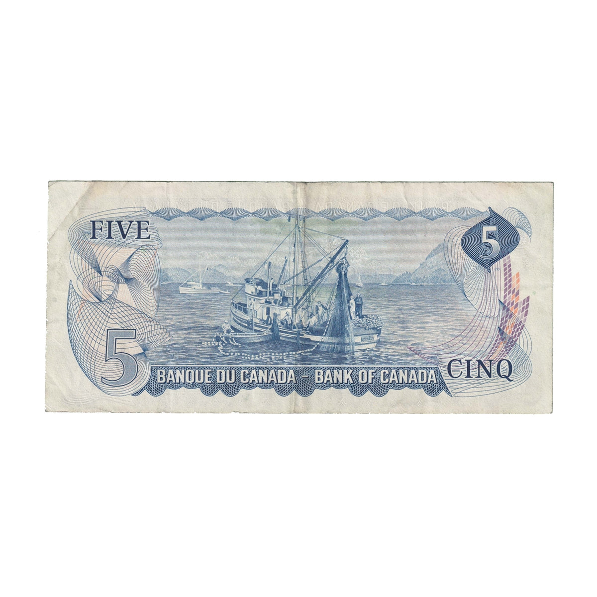 BC-48bA 1972 Canada $5 Lawson-Bouey, *SF, Very Fine (VF20)