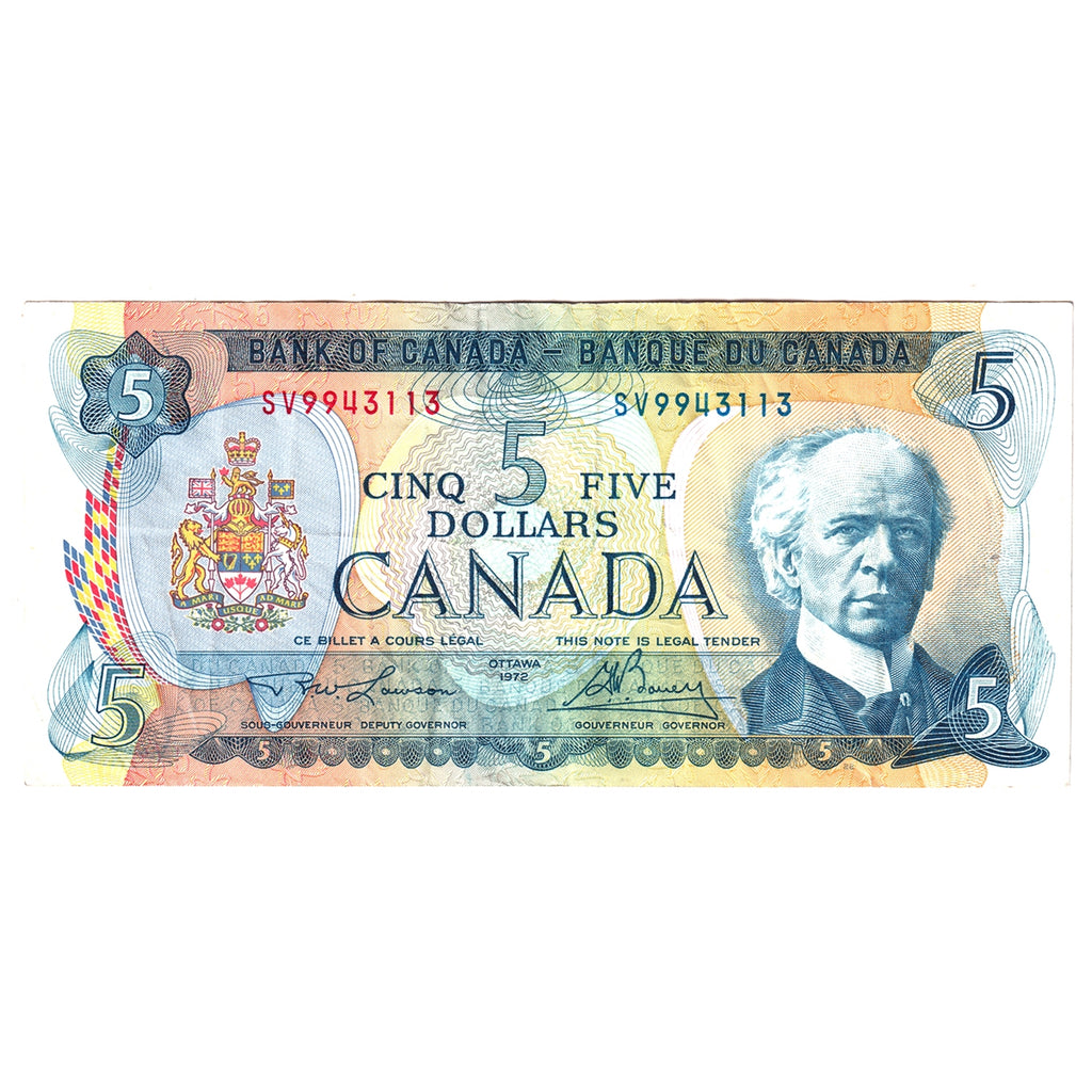 BC-48b 1972 Canada $5 Lawson-Bouey, SV, Circ