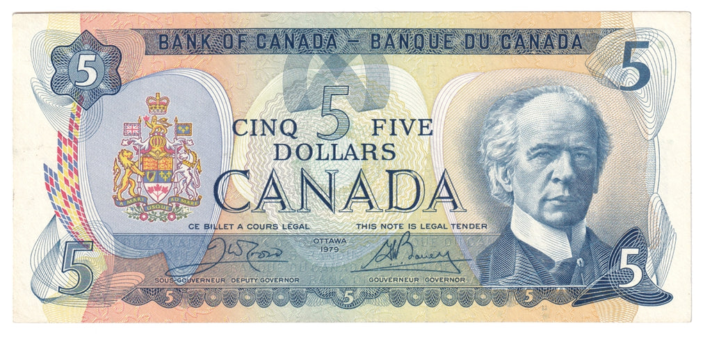BC-53b 1979 Canada $5 Crow-Bouey, VF-EF (VF30)