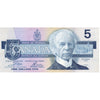 BC-56a 1986 Canada $5 Crow-Bouey, ENU, Almost Uncirculated (AU50)