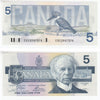 BC-56a 1986 Canada $5 Crow-Bouey, EOC, UNC