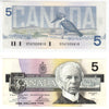 BC-56a-i 1986 Canada $5 Crow-Bouey, EPA, AU-UNC (AU55)