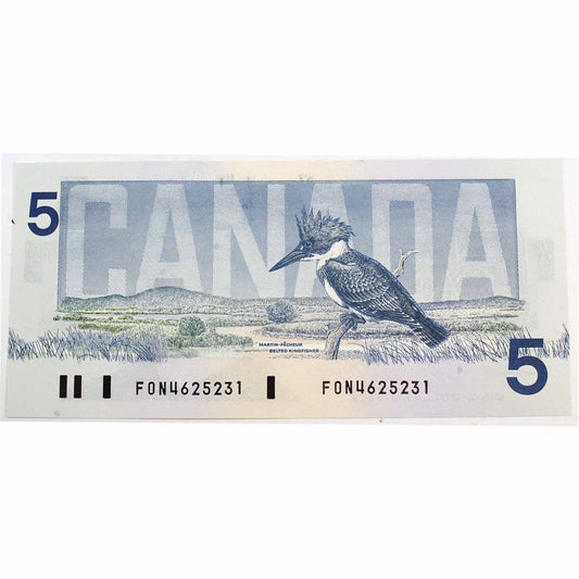 BC-56b 1986 Canada $5 Thiessen-Crow, FON, CUNC
