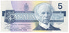 BC-56b 1986 Canada $5 Thiessen-Crow, GNN, AU-UNC