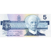 BC-56b 1986 Canada $5 Thiessen-Crow, GNR, AU-UNC