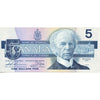BC-56bA 1986 Canada $5 Thiessen-Crow, Large FNX, Circ