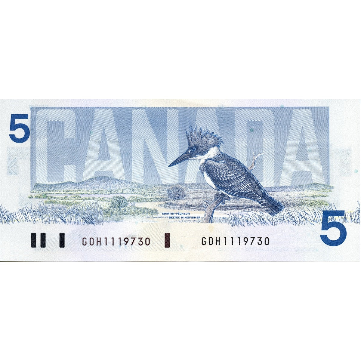 BC-56c 1986 Canada $5 Bonin-Thiessen, GOH, AU-UNC (AU55)