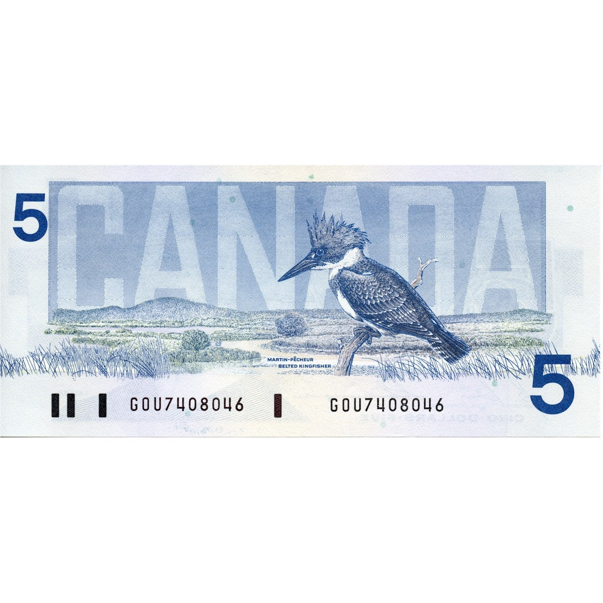 BC-56c 1986 Canada $5 Bonin-Thiessen, GOU, UNC