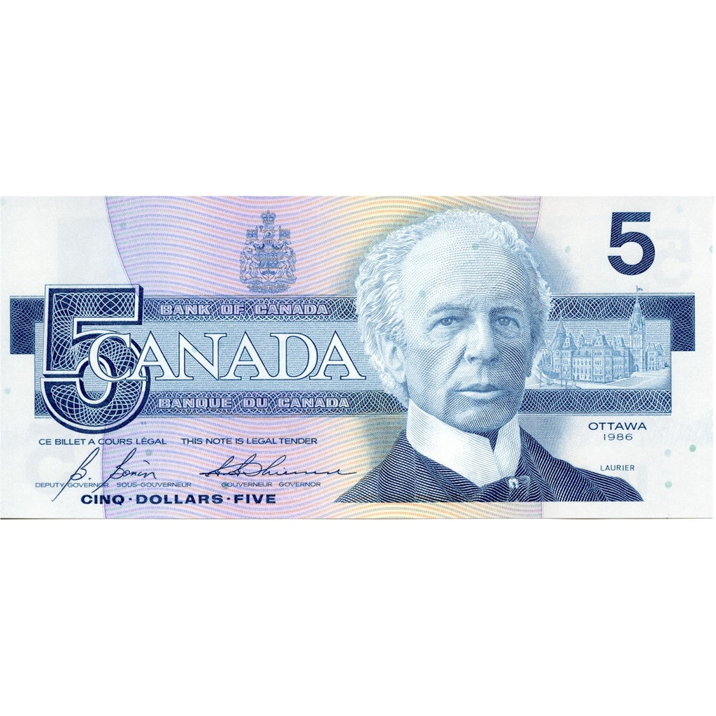 BC-56c 1986 Canada $5 Bonin-Thiessen, GPE, CUNC