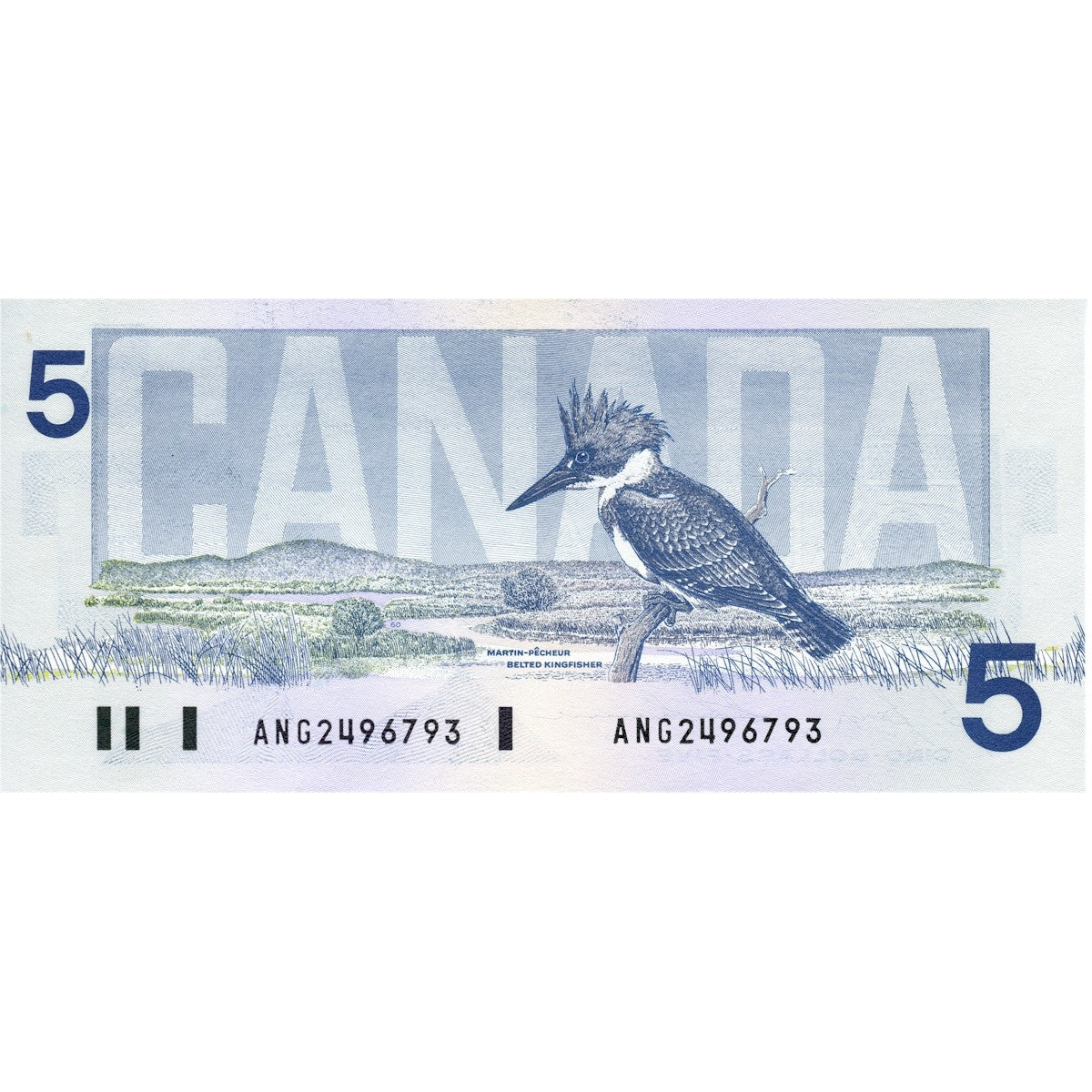 BC-56c-i 1986 Canada $5 Bonin-Thiessen, ANG, Choice Uncirculated (CUNC63)