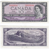 BC-40a 1954 Canada $10 Beattie-Coyne, P/D, Almost Uncirculated (AU50)