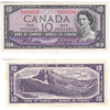 BC-40a 1954 Canada $10 Beattie-Coyne, B/T, Extra Fine (EF40)