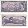 BC-40a 1954 Canada $10 Beattie-Coyne, D/T, Extra Fine (EF40)
