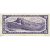 BC-40b 1954 Canada $10 Beattie-Rasminsky, Z/T, Very Fine (VF20)