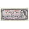 BC-40b 1954 Canada $10 Beattie-Rasminsky, H/V, EF
