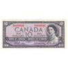 BC-40b 1954 Canada $10 Beattie-Rasminsky, R/V, VF-EF (VF30)