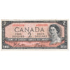 BC-38a 1954 Canada $2 Beattie-Coyne, L/B, VF-EF