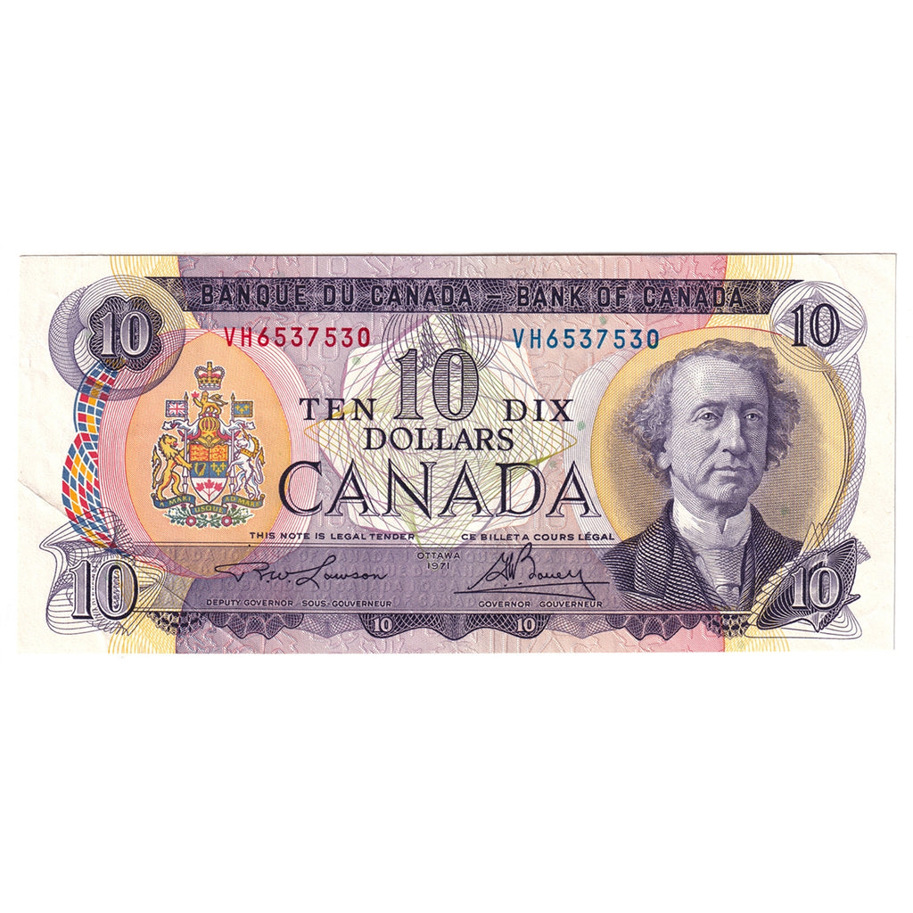 BC-49c 1971 Canada $10 Lawson-Bouey, VH, CIRC