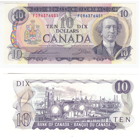 BC-49e 1971 Canada $10 Thiessen-Crow, FDR, CUNC