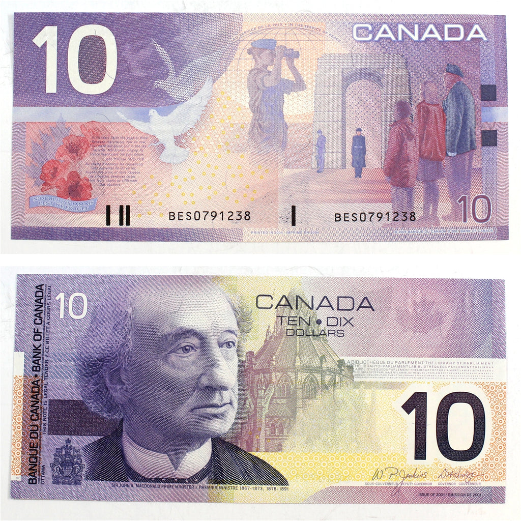 BC-63c 2004 Canada $10 Jenkins-Dodge, BES, Gem Uncirculated (GUNC65)