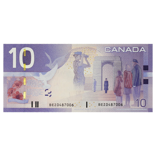 BC-68a 2005 Canada $10 Jenkins-Dodge, BEZ, UNC