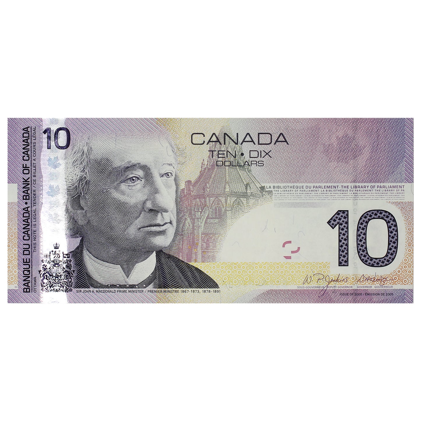 BC-68a 2005 Canada $10 Jenkins-Dodge, BEZ, UNC