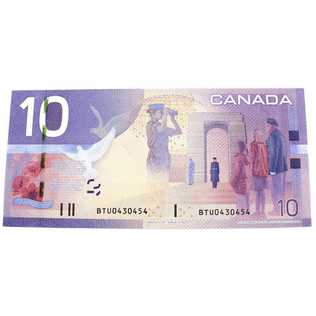 BC-68a 2007 Canada $10 Jenkins-Dodge, BTU, Uncirculated (MS60)