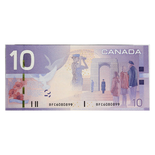 BC-68b 2008 Canada $10 Jenkins-Carney, BFC, UNC
