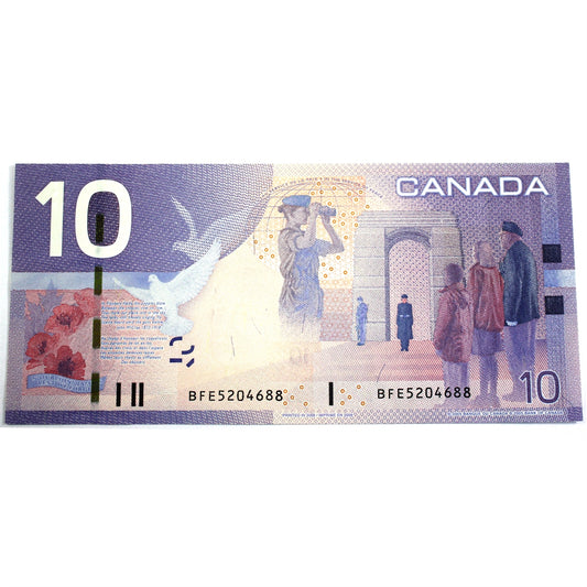 BC-68b 2008 Canada $10 Jenkins-Carney, BFE, UNC